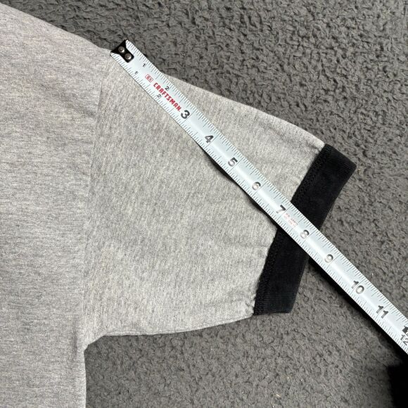 Vintage T-Shirt State Prison Bowling League Ringer Tee Mens Medium Humor - Picture 6 of 11